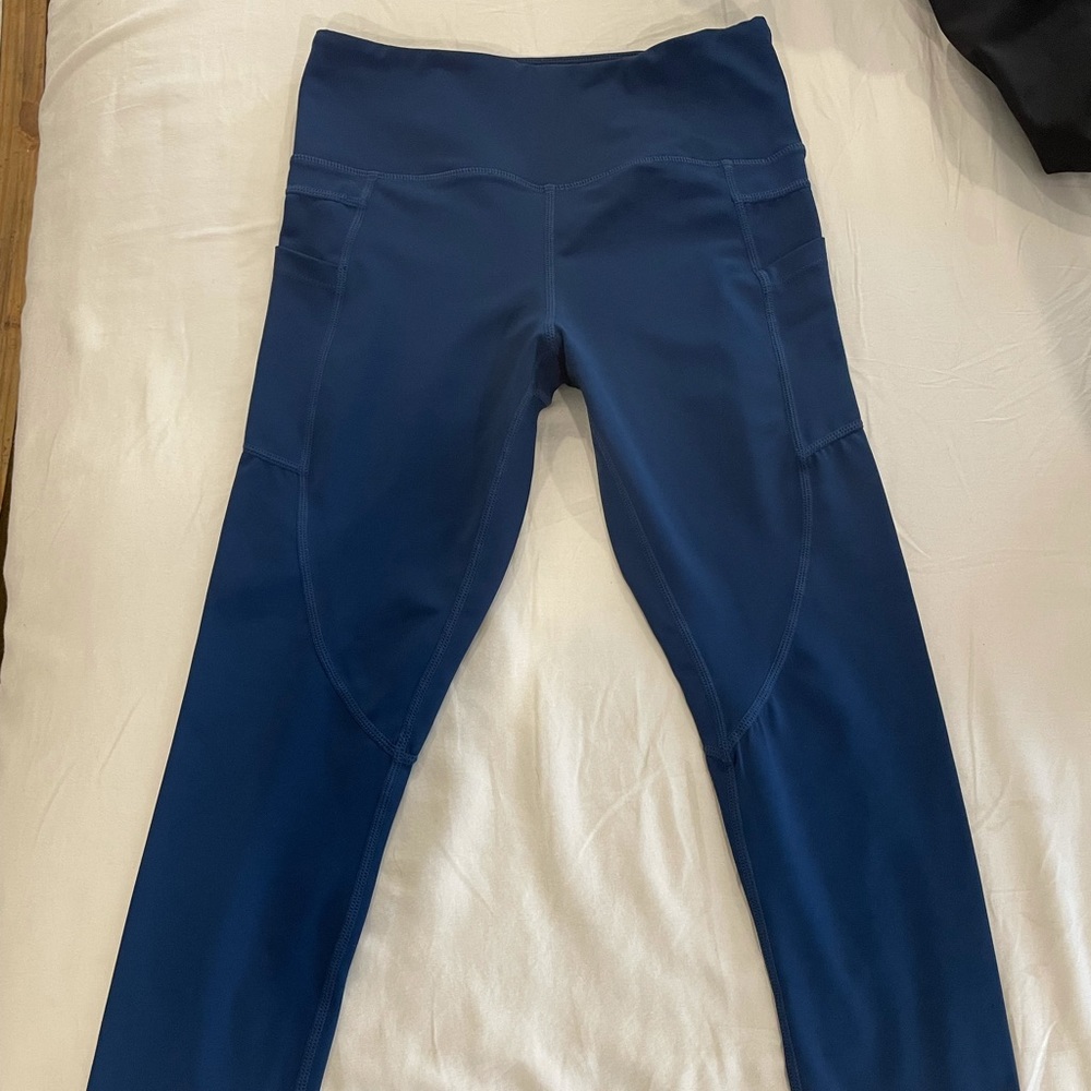 Zyia leggings blue and black